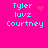 Pixelated cyan text on bright pink background with four identical text blocks and varying small animated symbols.