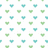 A static image with a repeating pattern of small heart shapes in light green and cyan on white background, with the name 'Morgan' displayed in black pixelated text.