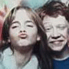 Four individuals in two display changing facial expressions , with visible mouth and eye movements