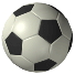 Five soccer balls arranged in a , each with distinct black and white orientations under consistent lighting