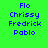 Animated sequence showing four name labels with alternating pink highlight bars on a green background, each label displaying a distinct name in blue pixelated text.