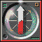 Animated compass icon with red and white needle rotating through multiple positions on a circular dial.