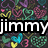 Pixelated icon with colorful heart patterns and partial text overlays on a dark background.