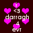 Pixelated pink hearts and white text on dark brown background with animated heart pulses.