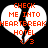 Two identical pixelated white heart shapes with black vertical splits, each containing red text and a red smiley face on black background.