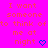 A bright pink background displays repeated text "I want someone to think of me at night" with blue heart and arrow symbols, animated in a pattern