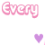 Pixelated text and heart symbols in pink and purple hues on a white background, with repeated 'drops' phrases and downward arrows.