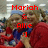 Two people in red and blue clothing pose together with text overlays changing across frames.