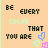 Pixelated text and heart symbols on a peach background with vertical color bars, animated to change heart colors across frames.