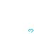 Six blue pixelated heart icons arranged in two on a white background with one gray rectangle partially visible at bottom right
