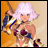 A pixelated anime-style character with light purple hair and a bikini top holding a staff, next to text reading "Anime IM" and "COM" on a black background.