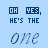 Animated contact sheet of four frames showing text-based buddy icon with blue background and pixelated lettering.