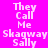 A static image with a bright pink background displays repeated text in white pixelated font arranged in three