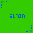 Green background with blue pixelated text 'BLAIR' repeated in three , surrounded by small star-shaped icons with trailing dots