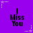 Purple background with repeated 'I Miss You' text and white/purple star animations.