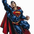 Pixelated Superman figure in blue and red costume with raised arm, next to red text reading 'Your Not' above 'Superman Ya No!!!!' on black background.
