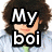 five pixelated images showing a person with curly dark hair in a light blue shirt and green tie, overlaid with text variations