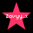 Four pink star-shaped icons with white text 'Zavyy.x' on a black background, each showing slight variations in star shape and text position.
