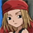 Pixelated anime-style character with light brown hair and red headwear, static image with no visible text or motion.