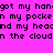 Pixelated text on a bright pink background with repeated phrases and partial white rectangular overlays.