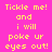 A 4-frame animated contact sheet showing a repeating text-based animation with yellow pixelated text on a bright pink background and cyan highlight bars.
