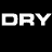 Black and white animated icon featuring 'DRY DRY ' text above a repeating geometric symbol with varying grayscale tones