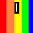 A static image with vertical rainbow stripes, a black 'I' in the top-left, 'LOVE' text on the right, and 'LINDI' at the bottom left.