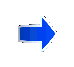 Blue arrow icons in various sizes and orientations displayed on a gray background, with some showing gradient shading and white outlines.