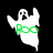 A ghost-shaped figure with a surprised expression displays the word "Boo" in green text across its chest, shown in three color variations.