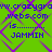 Green background with purple diamond lattice pattern and blue text repeating 'www.crazygram.webs.com is......... JAMMIN' in four identical quadrants.