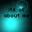 Pixelated cyan and black image with text 'its all about me' repeated across four , each showing a different light effect on the background