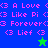 Pixelated text and star icons on blue, teal, green backgrounds with pink lettering.