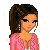 Pixel art contact sheet showing a female character's head, torso, and legs in holiday attire with "Happy Holidays" text below.