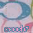 identical cartoon-style icons featuring a light purple oval shape with blue curved borders and pink accents, each labeled "coach" in pixelated text