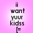 Pixelated text on a pink gradient background with two identical vertical text blocks, each containing 'ii want yuur kidss [= ii want yuur kidss [=.'