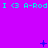 A static image with a solid purple background displaying repeated cyan text and small blue symbols in three horizontal