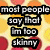 Pixelated text on a pizza background with black outlines and white fill, displaying a humorous statement about body image.