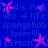 Blue background with repeating pink star shapes and blue text reading 'dis rus', 'lea 4 life', 'spongebob lover!!!', and 'person' in pixelated font.