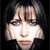 Pixelated static image of a person's face with dark hair against black background, likely intended as an AIM buddy icon.