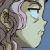 Pixelated close-up of a figure with light-colored hair and closed eyes against a blurred background.