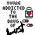 Animated contact sheet of 8 pixel art frames showing a stick figure with text "YOU'RE ADDICTED TO THE DRUG OF" and changing bottle/heart icons, arranged in 3x3 grid with one gray placeholder.