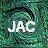 A 48x48 pixel animated buddy icon featuring two frames of white text on a green pixelated background, with the left frame showing "JAC" and the right frame showing "JAO".
