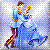Pixelated icon of a person in blue attire holding a golden trophy against a light purple gradient background.