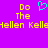 Static pixel art image with purple background, yellow text reading "Do the Hellen Kelle" on both sides, and a cyan heart symbol between the text blocks.