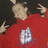 A four- shows a person in red with hands raised, another in gray, and text reading "me and Haley = gangstah" on blue