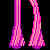 Pixel art of a blonde woman in pink clothing with multiple poses and text variations on black background.