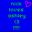 Blue background with green pixelated text reading 'nick loves ashley' and a pink heart symbol above the text.