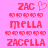 Pixelated pink background with red text and heart icons; left side shows a heart symbol above 'ZAC' while right side does not.