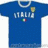 Blue soccer jersey with 'ITALIA' text and Italian flag emblem, next to green-white-red vertical stripes with 'Lets Go Italy!' text.
