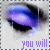 A 3x2 contact sheet of a 5-frame animated icon showing close-up eyes with purple-blue eyeshadow and black eyeliner, accompanied by text fragments forming the phrase "you will never know why i cry these tears" across frames.